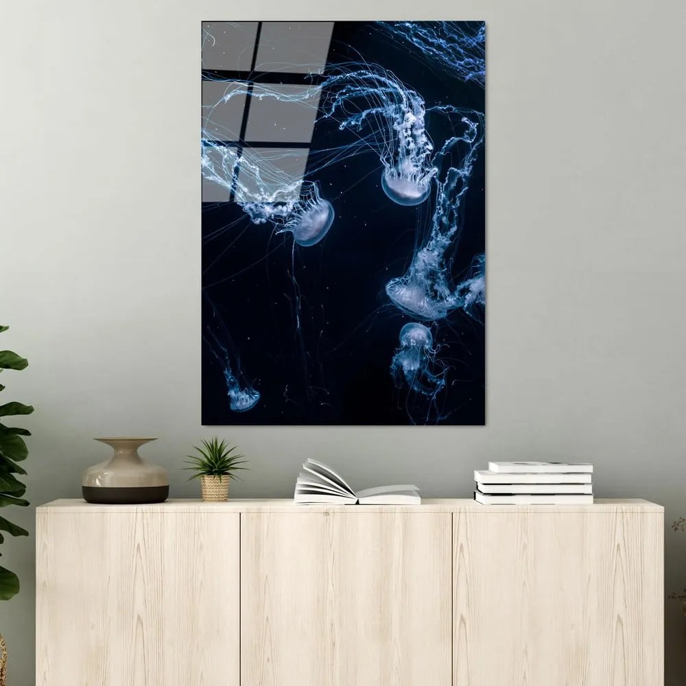 Szklany obraz 70x100 cm Jelly Fish – Wallity