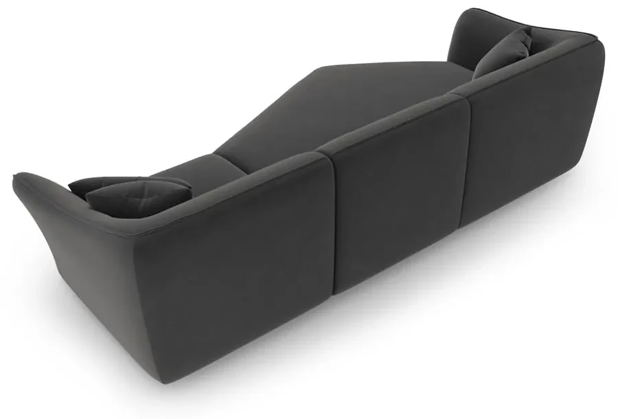 Ciemnoszary aksamitny narożnik Tokyo – Cosmopolitan Design