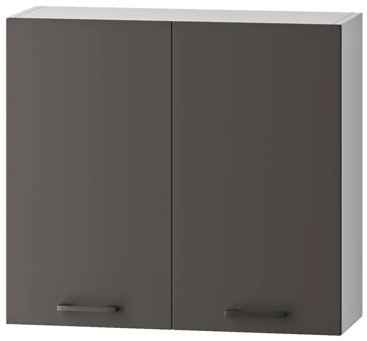 Szafka kuchenna z ociekaczem podwójne drzwiczki szara - Dantis 30X 80cm