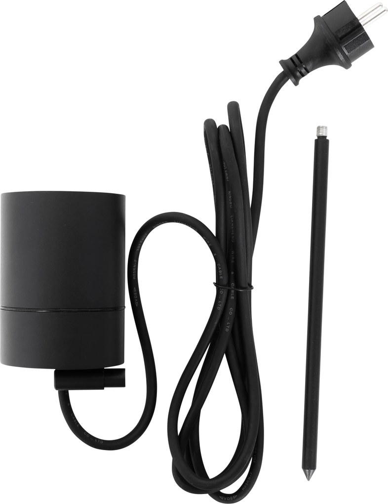 Nowoczesny kolczyk punktowy czarny AR70 regulowany IP44 - Solo