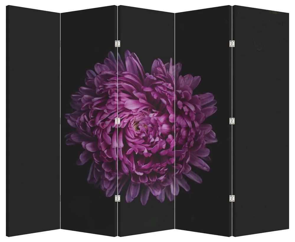Parawan - Fioletowy kwiat (210x170 cm)