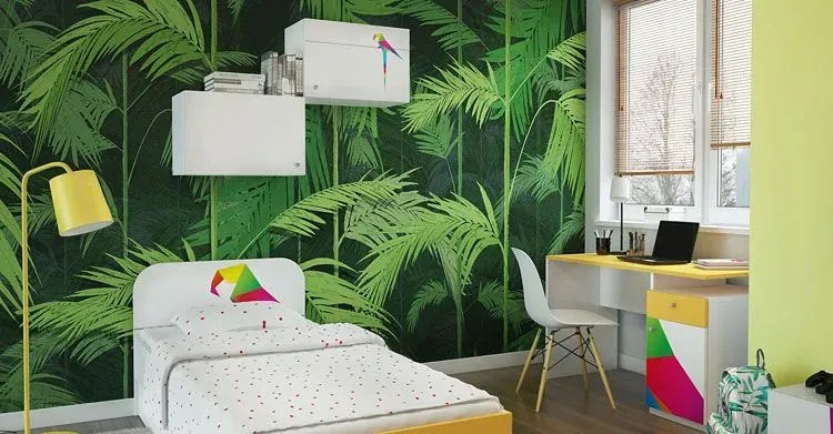 Biurko dziecięce szkolne z kolorową grafiką 3 kolory C2-W06