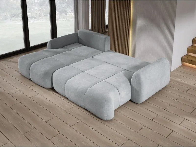 Narożnik COCO z funkcją spania poduszkami i pojemnikiem Cloud 81 DOMOHOME