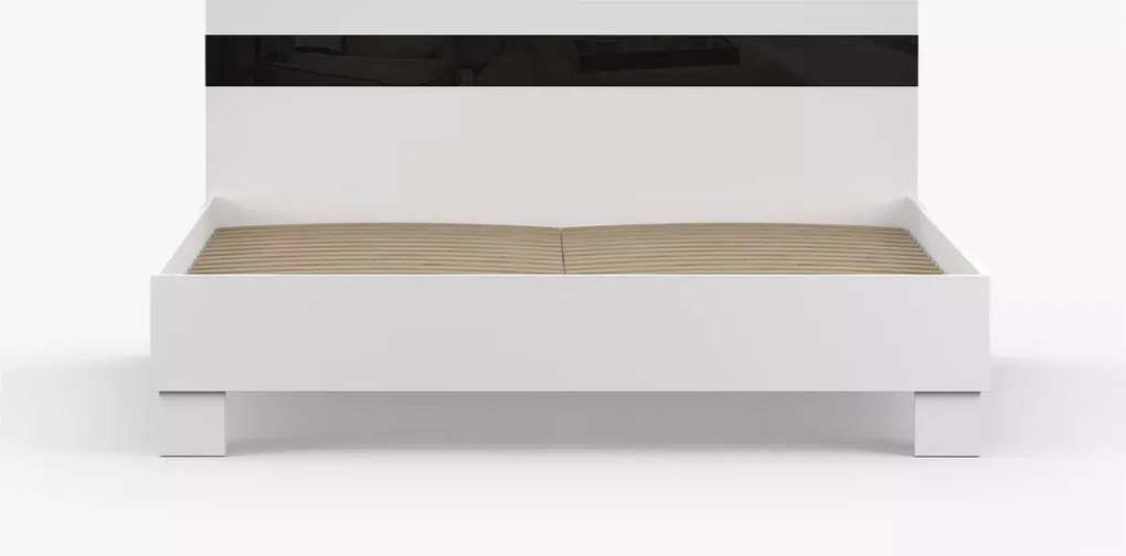 Zestaw mebli do sypialni Dannika – komoda z 4 szufladami, 2 stoliki nocne oraz łóżko dwuosobowe 160x200