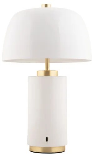 Lampa stołowa grzybek FREYA, bezprzewodowa, Ø 18 cm
