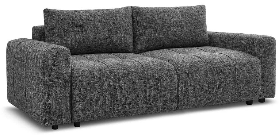 Ciemnoszara rozkładana/ze schowkiem sofa 248 cm Arsene – Bobochic Paris