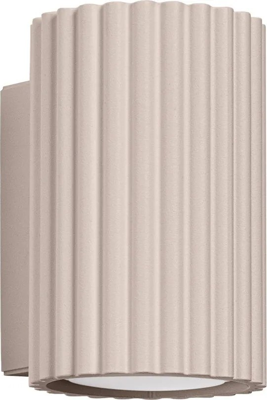 Szarobrązowy metalowy kinkiet ø 6,5 cm Gleam – Sollux