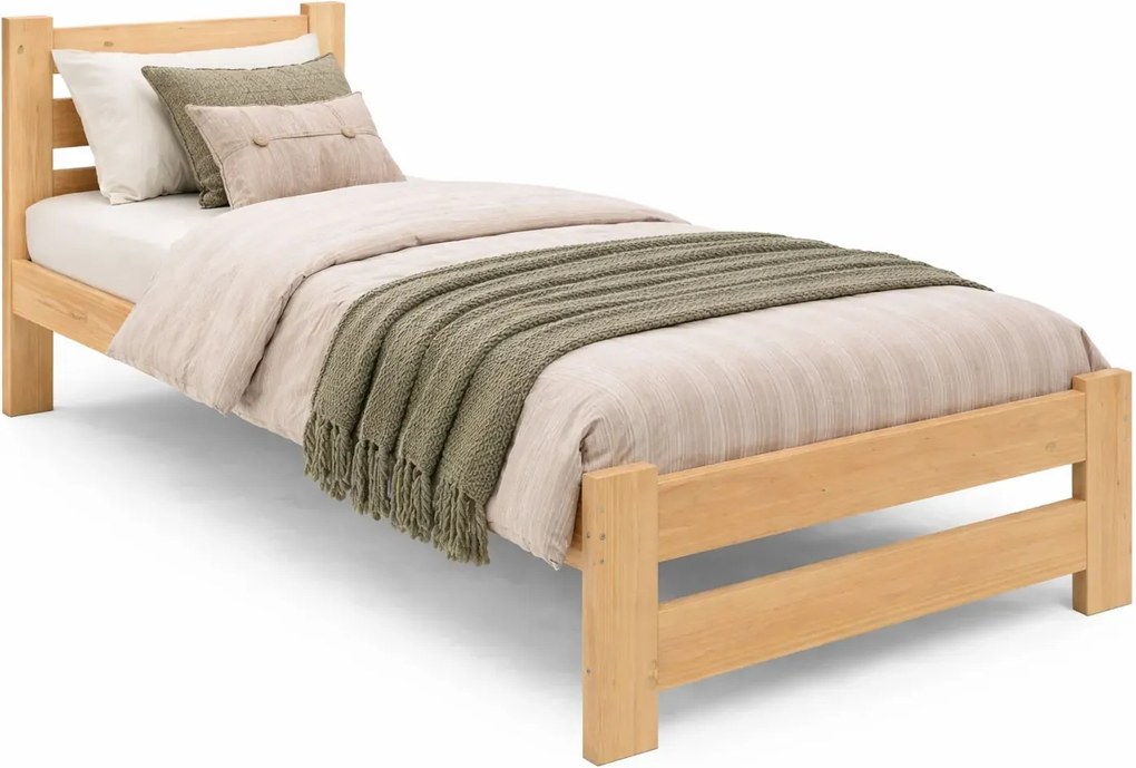 Skandynawskie pojedyncze łóżko sosnowe 80x200 S4-F82