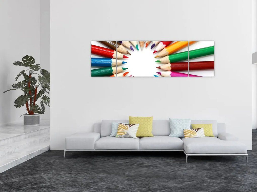 Obraz kredek (170x50 cm)