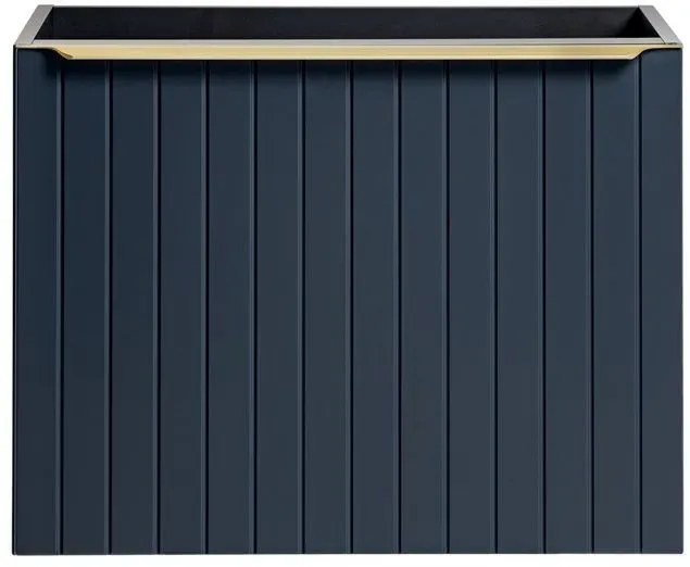 Szafka pod umywalkę nablatową SANTA FE DEEP BLUE 80 cm niebieska indigo z blatem COMAD