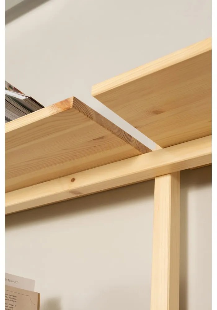 Regał ścienny z litego drewna sosnowego w naturalnym kolorze 192x47,5 cm Groove – Karup Design