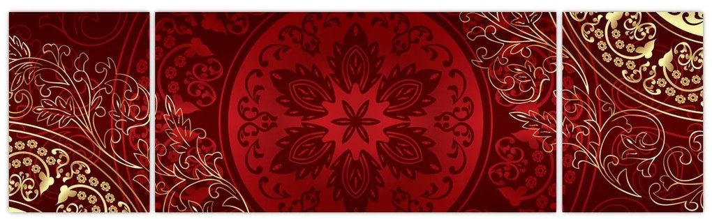 Obraz - Złote mandale (170x50 cm)