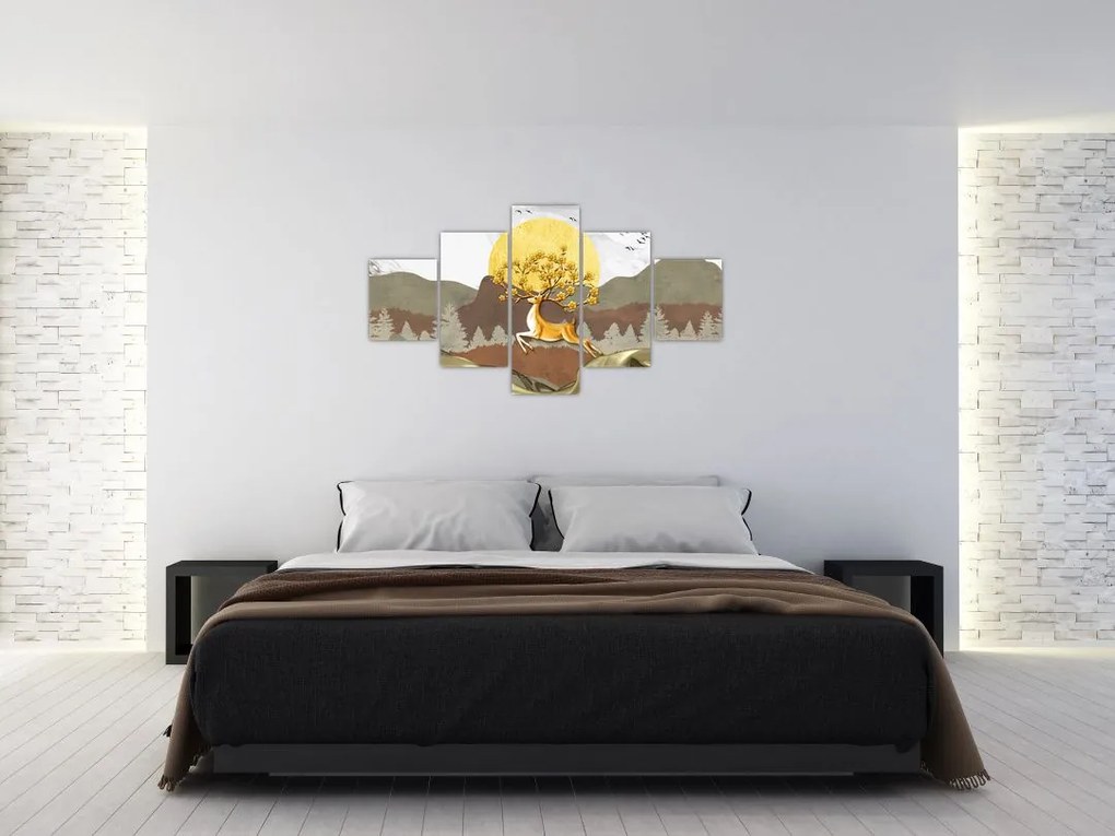 Obraz jelenia (125x70 cm)