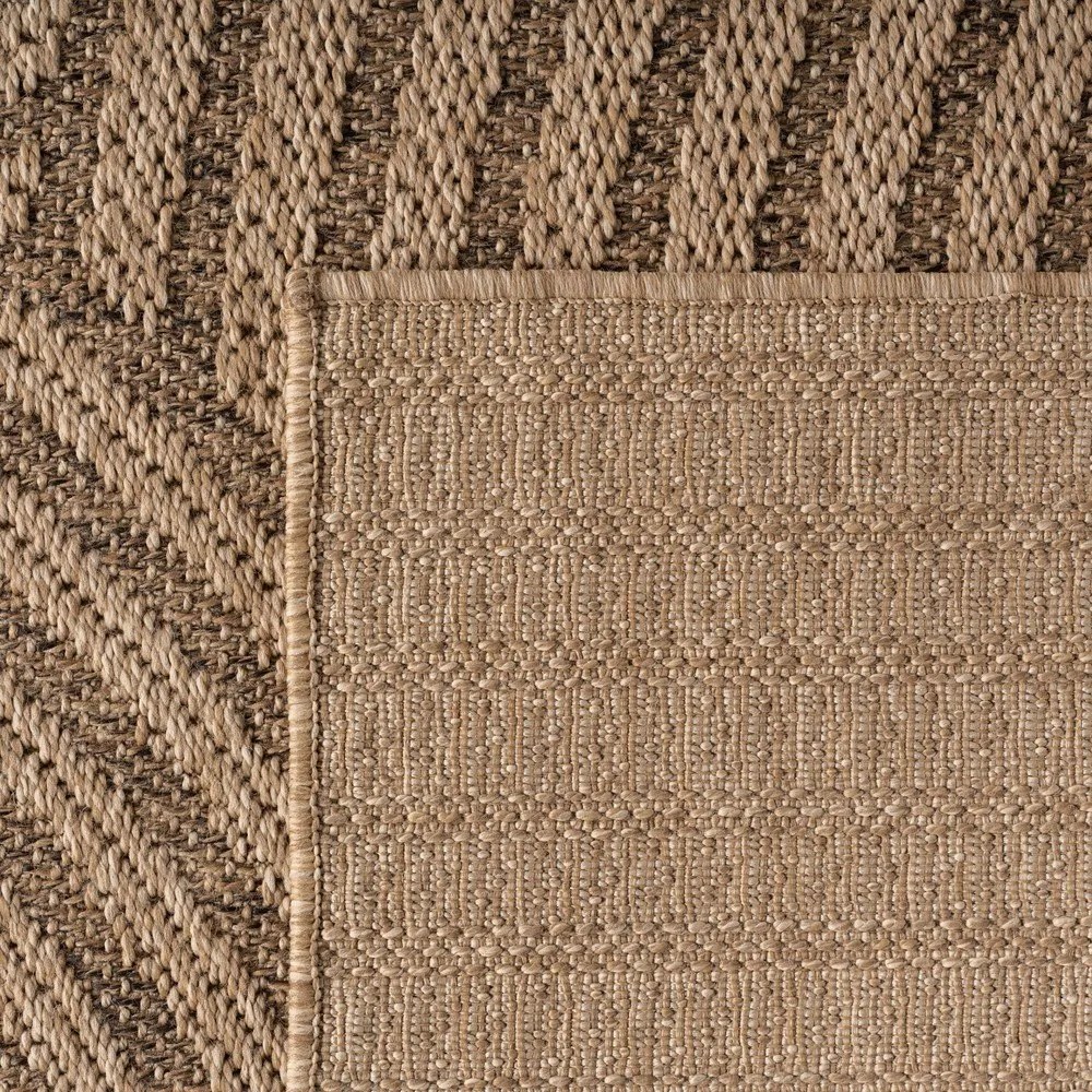 Brązowy okrągły dywan odpowiedni na zewnątrz ø 80 cm Timber 1401 – Ayyildiz Carpets