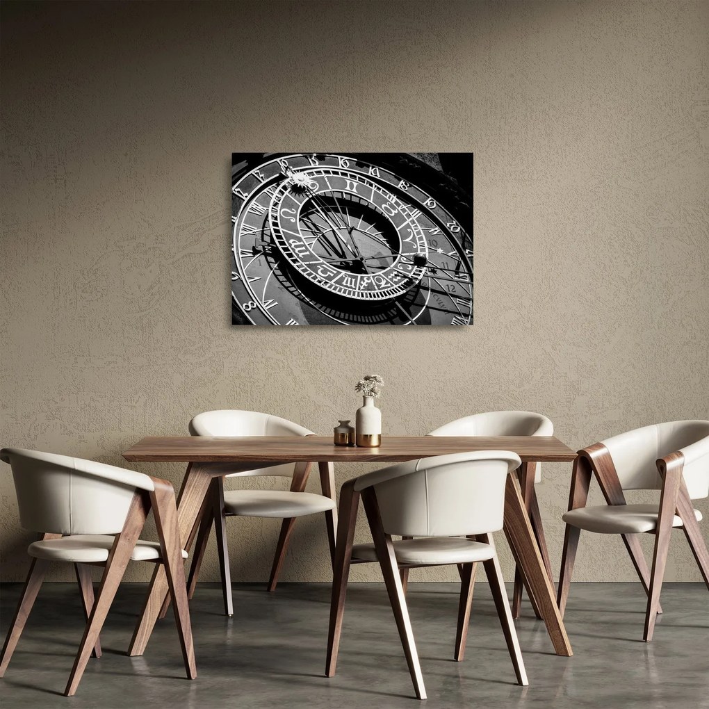 Obraz na szkle - Zegar astronomiczny, Praga, Czechy (70x50 cm)