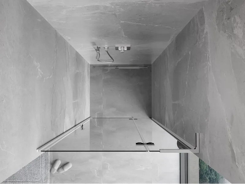 Mexen Mist-H L drzwi prysznicowe uchylne prawe 70 cm, transparent, chrom - 8A5L-070-000-01-00-P