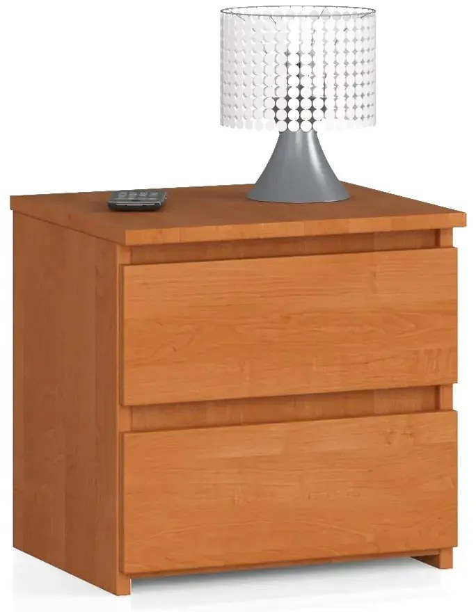 Klasyczna szafka nocna do sypialni olcha L2-N81