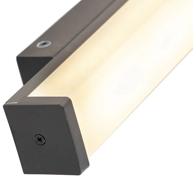 Lampa ścienna czarna 32 cm IP44 - Cascada Nowoczesny Oswietlenie wewnetrzne