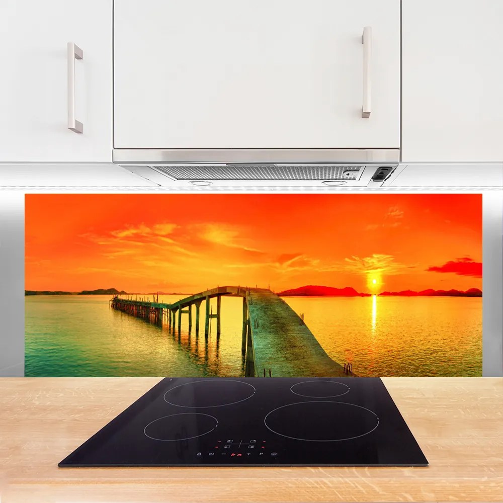 Panel Szklany Most Wiszący nad Zatoką