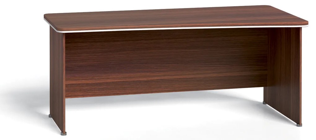 Narożne biurko ARRISTO LUX, 180x90 cm, prawe, orzech