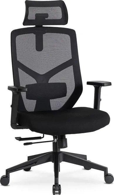 Fotel Biurowy Ergonomiczny Obrotowy BENTO Czarny Nowoczesny
