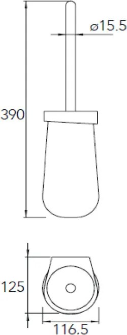 Uchwyt na szczotkę toaletową SDETBH
