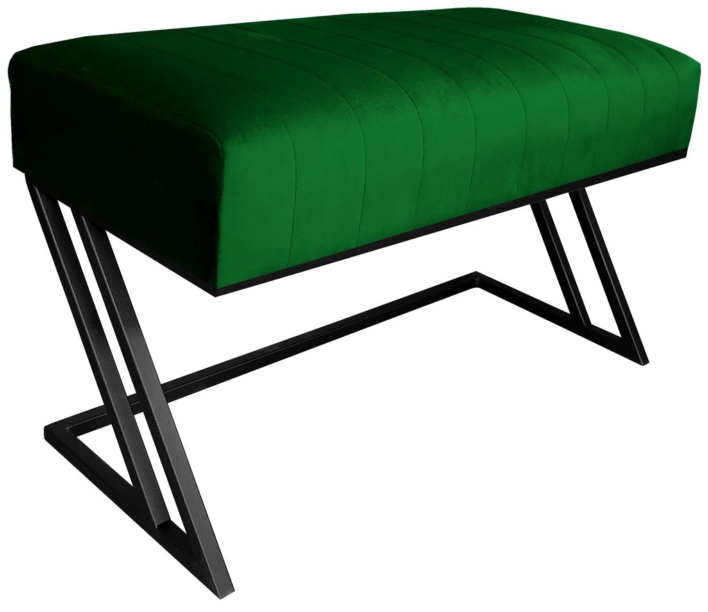 Ławka ZETA LOFT MG25 pufa podnóżek metal