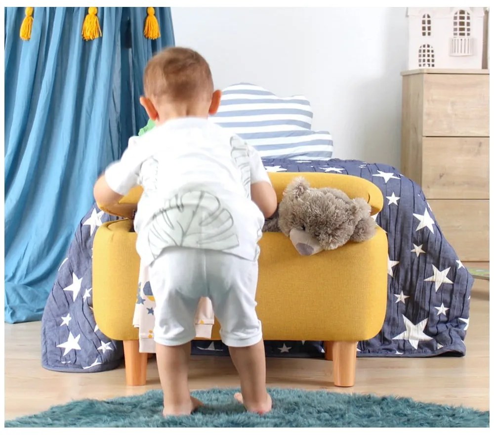 Żółta ławka dziecięca Moouv – Hanah Home