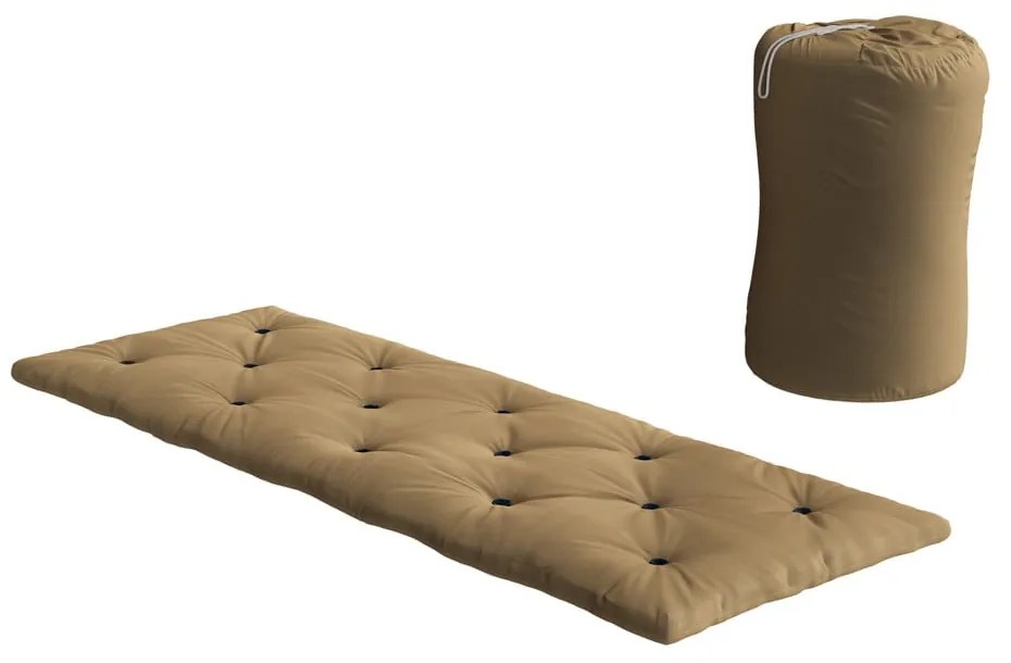 Musztardowy ekstra miękki materac futon 70x190 cm Bed In A Bag – Karup Design