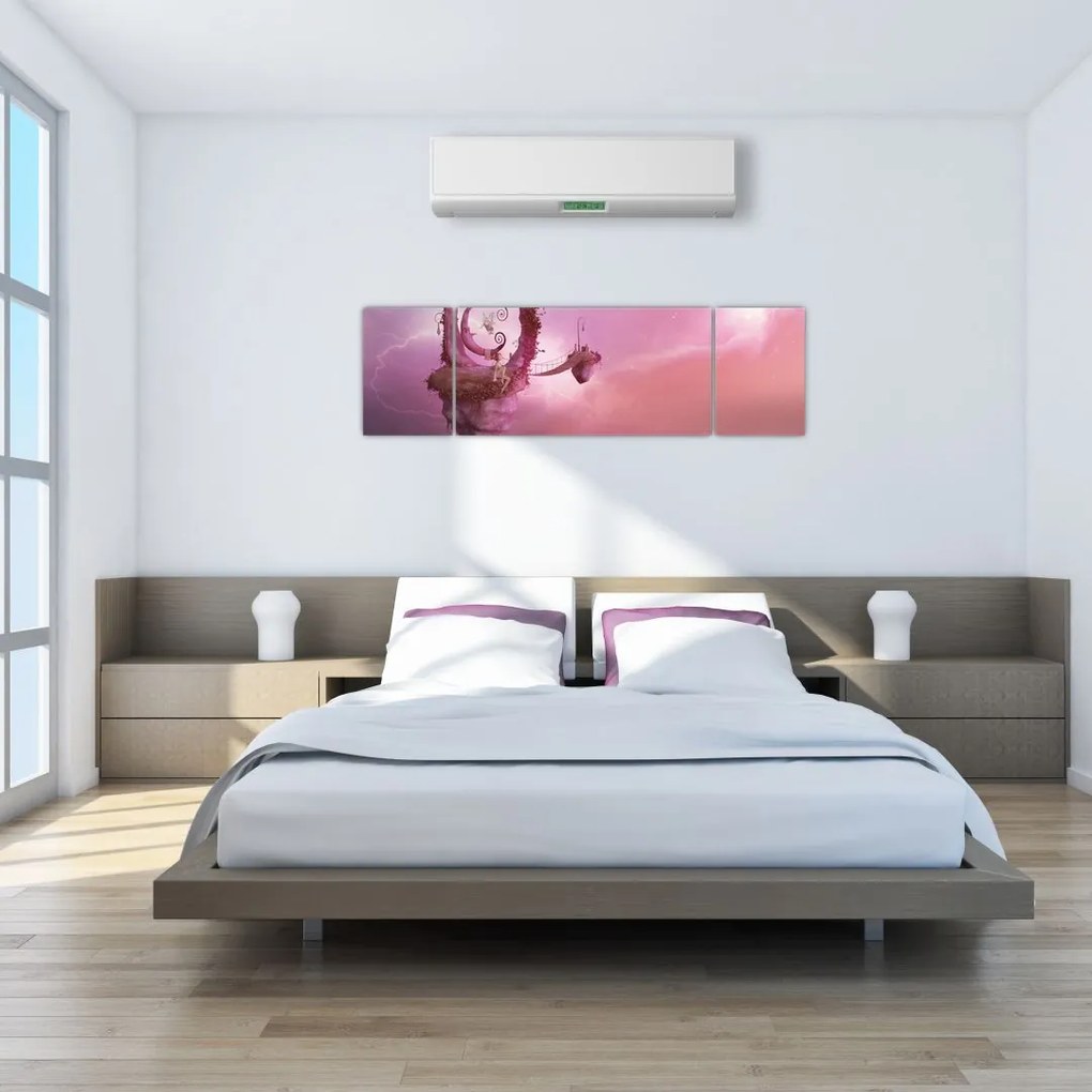 Obraz - Wróżka na pływającej wyspie (170x50 cm)
