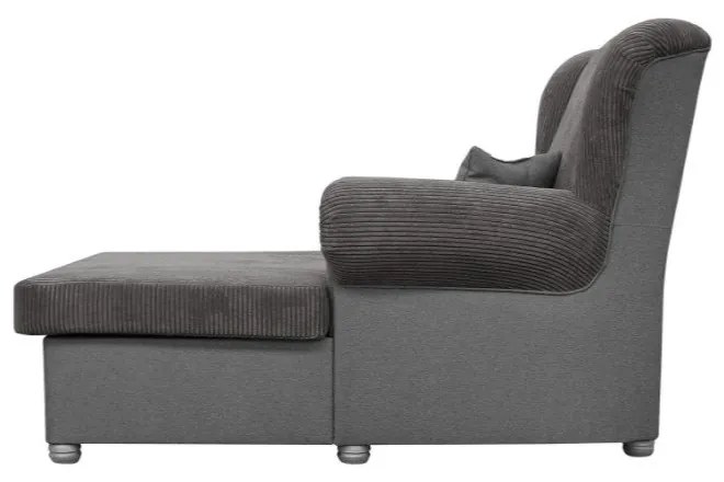 Szarobrązowy sztruksowy fotel Lord – Ropez