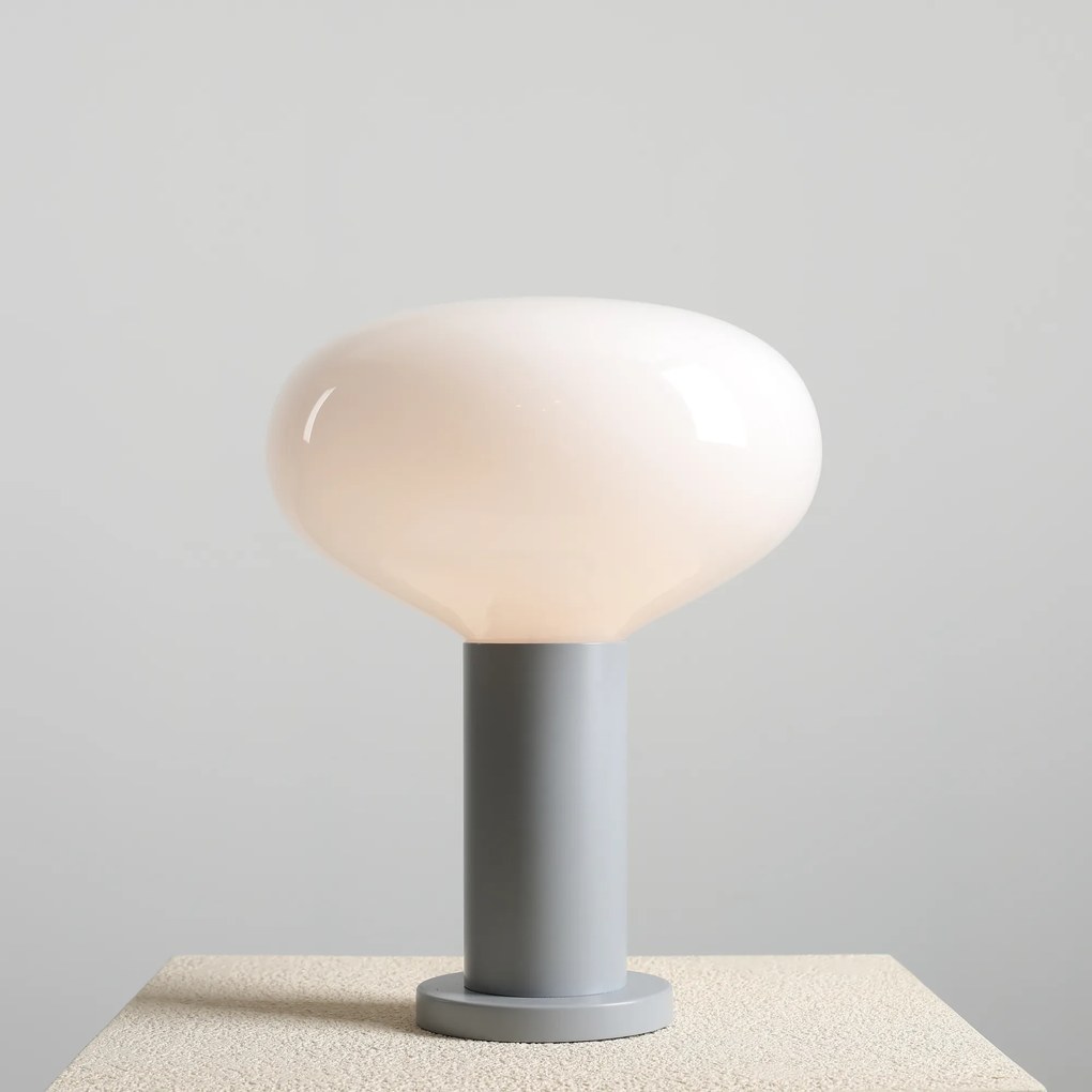 Lampa stołowa Flo w modnym szarym kolorze