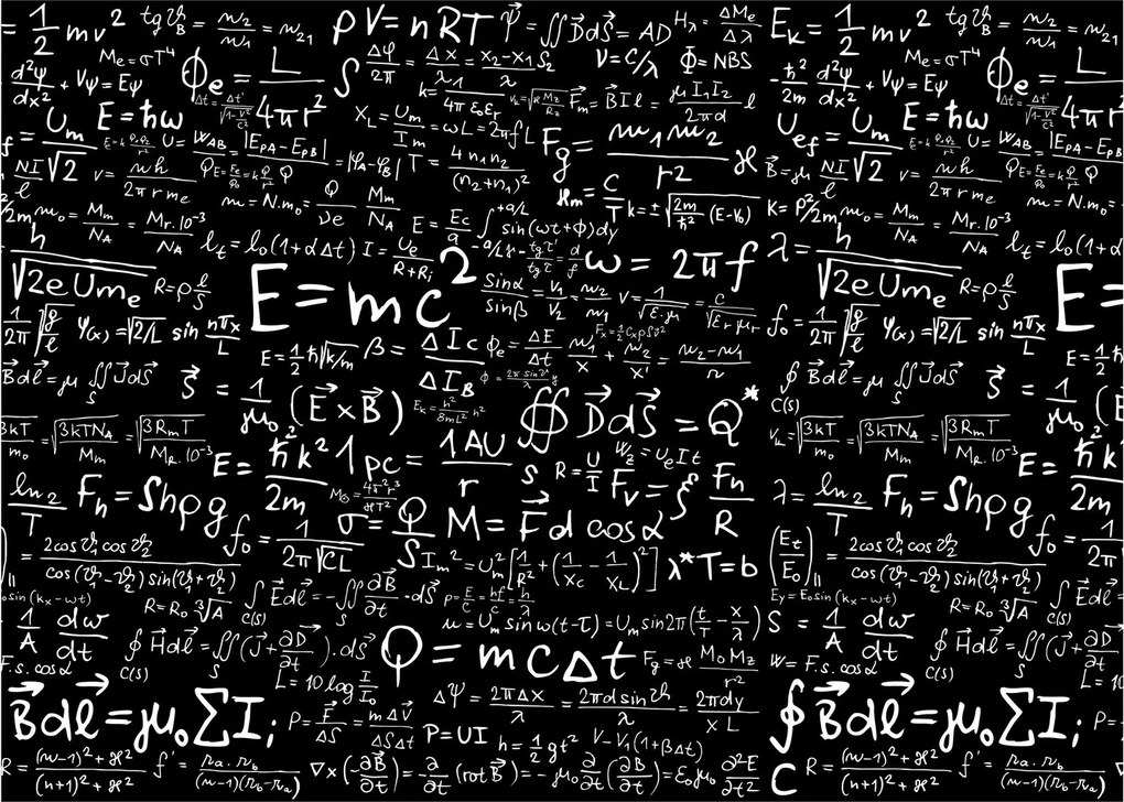 Obraz na szkle - Matematyka (70x50 cm)