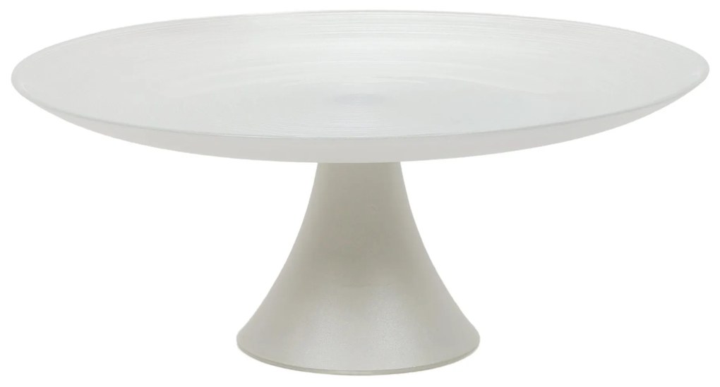 Patera na ciasto nowoczesna, szklana, Ø 28 cm