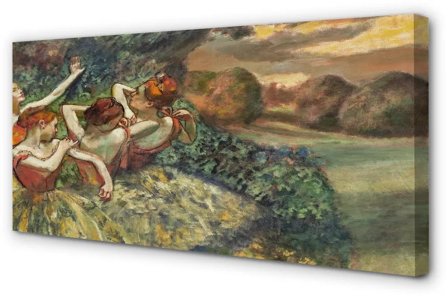 Obraz canvas na ścianę Cztery tancerki - Edgar Degas