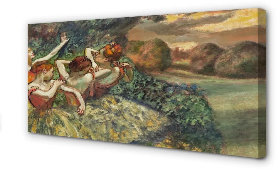 Obraz na płótnie Cztery tancerki - Edgar Degas