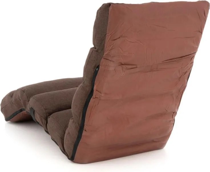 Leżak regulowany, brązowy