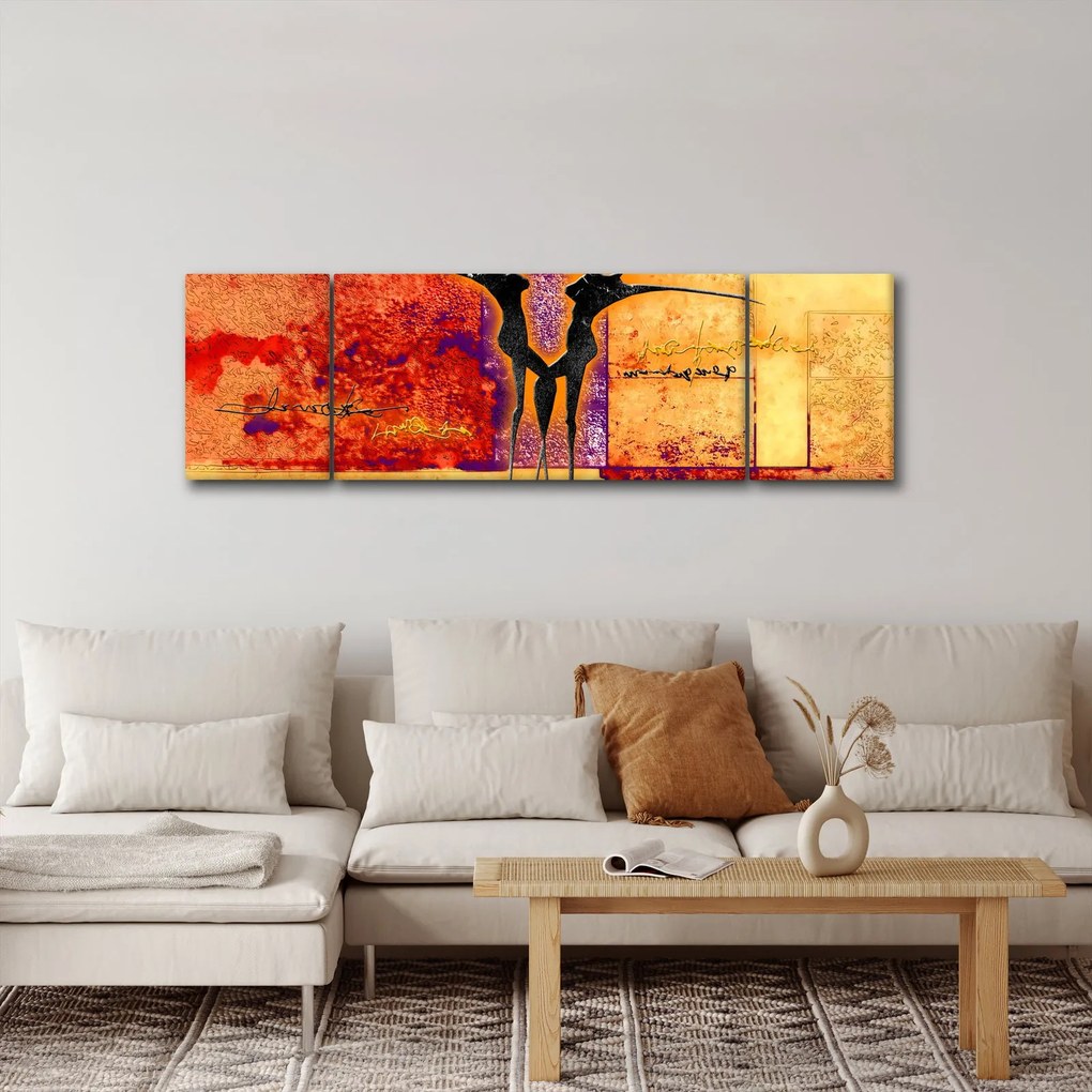 Obraz - Afrykańskie boginie (170x50 cm)