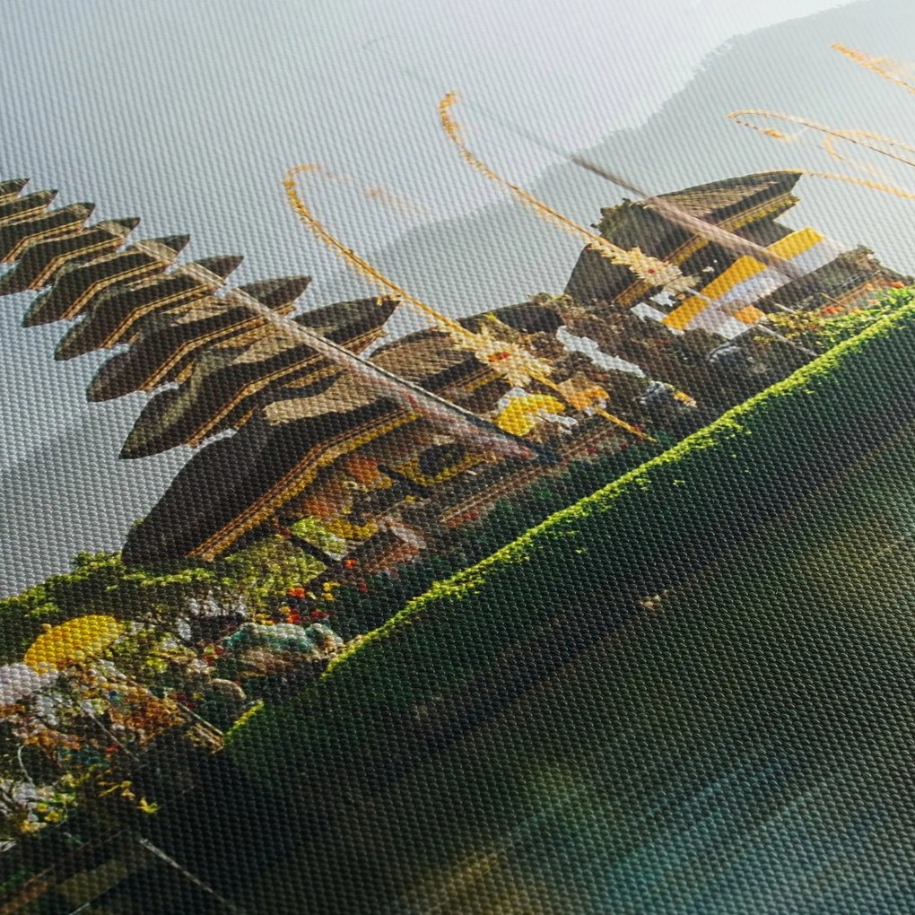 Obraz góry Batur (z zegarem) (90x30 cm)