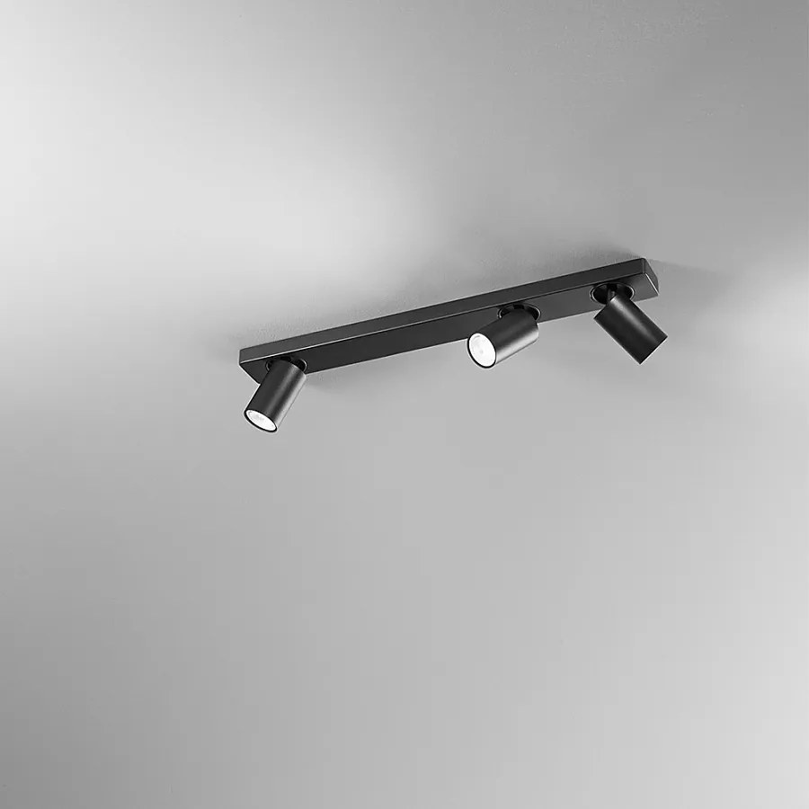 Kinkiet LED ODDY, regulowany, okrągły, czarny, 3xGu10, Perenz