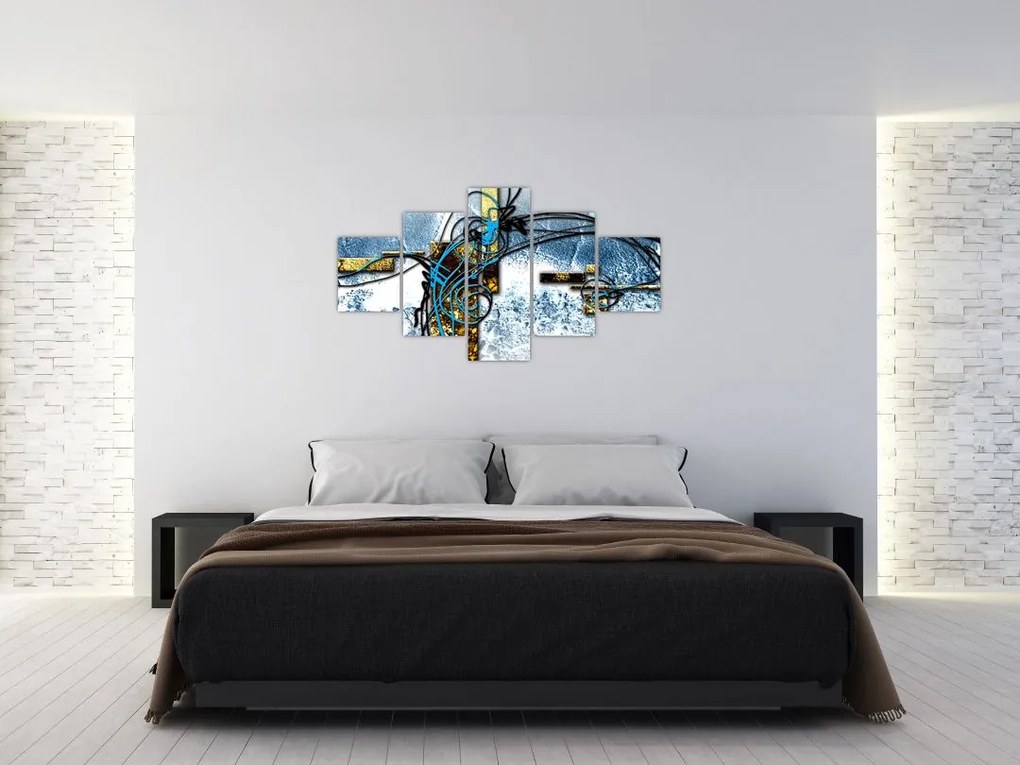 Abstrakcyjny obraz (125x70 cm)