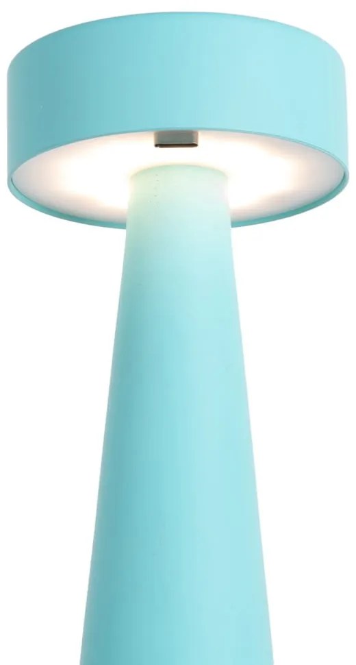 Turkusowa lampa stołowa LED (wysokość 16,5 cm) Mini LED Ring – Leitmotiv