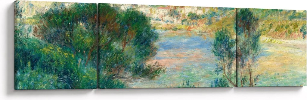 Obraz - Auguste Renoir, View of Monte Carlo from Cap Martin, reprodukcje (170x50 cm)