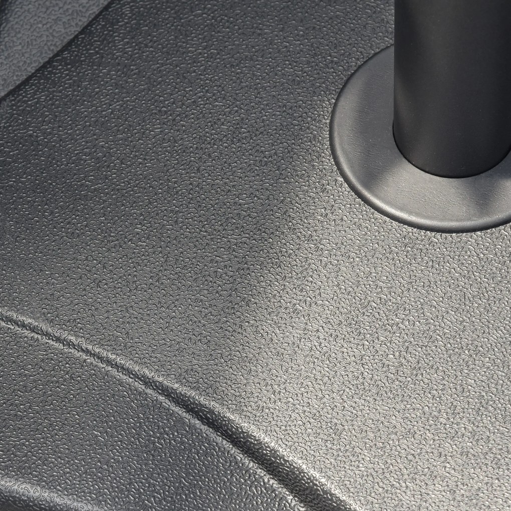 Outsunny podstawa parasola 20 kg stojak na parasole słupki na parasole 30-38 mm czarny