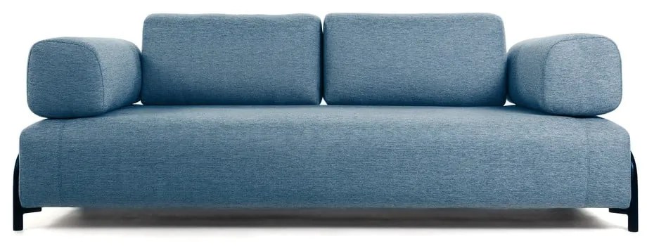 Niebieska sofa z podłokietnikami Kave Home Compo