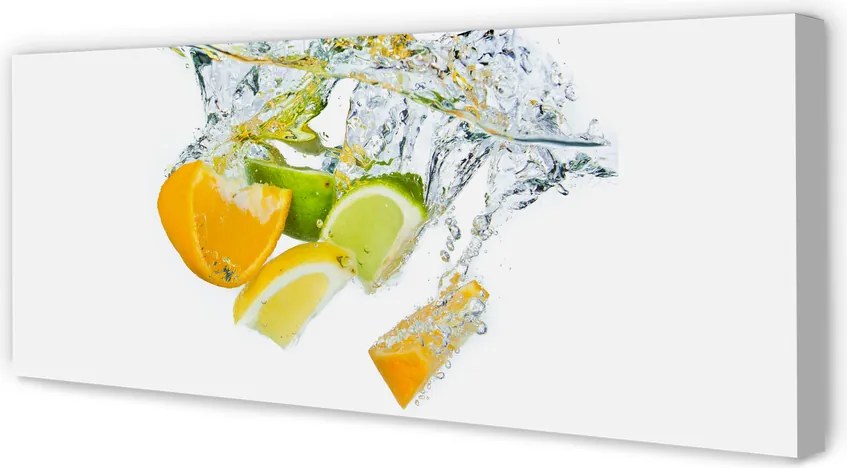 Obraz canvas na ścianę Orzeźwiające Cytrusy w Wodzie