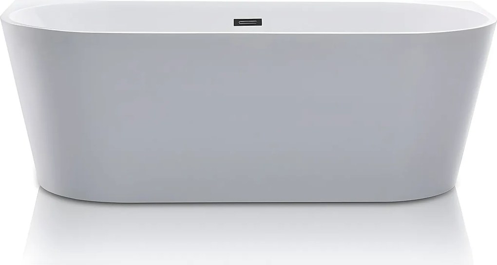 Wanna wolnostojąca przyścienna– DIVINA – 200 l – 150 × 75 × 58 cm – kolor biały