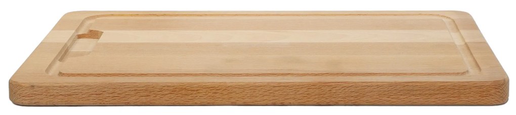 Deska do krojenia z drewna bukowego, prostokątna, z rowkami, Kesper