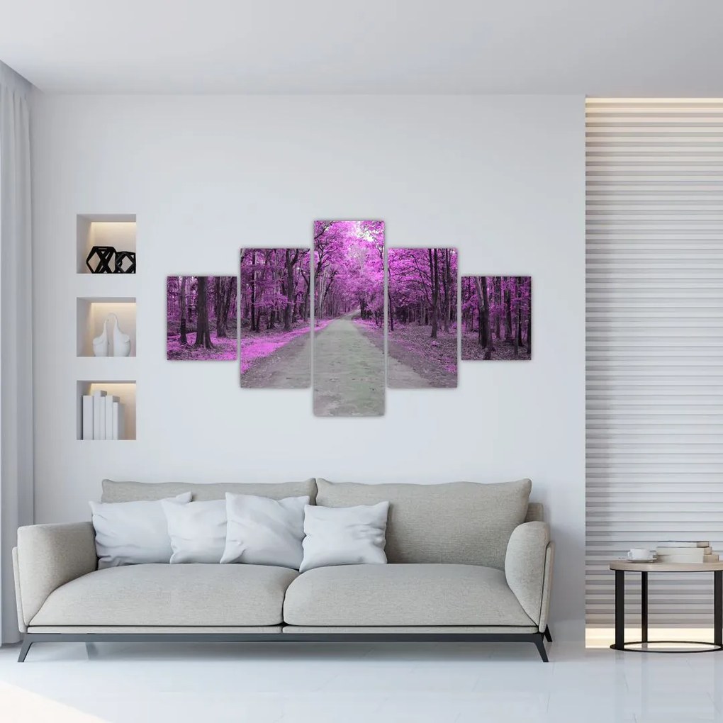 Obraz - Ścieżka przez park (125x70 cm)
