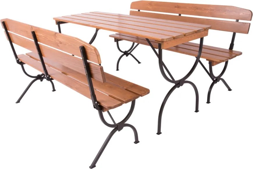 Drewniany zestaw ogrodowy BRAVO - 180CM